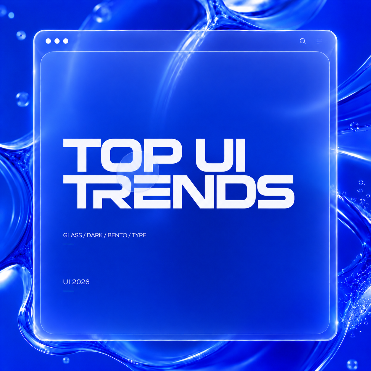 Top UI Design Trends: Glassmorphism, Dark Mode, Bento Grids and More